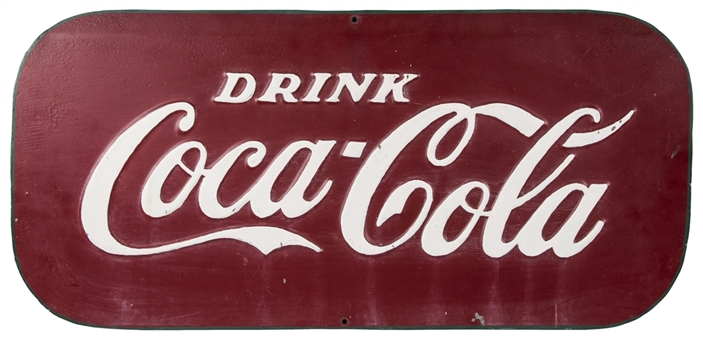 1930s Vintage Coca-Cola Metal Sign